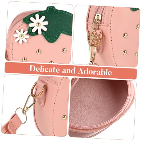 Gatuida Children's Strawberry Crossbody Bag Lightweight Single Shoulder Coin Purse for Girls Simple Fashion Wallet for Daily Use3