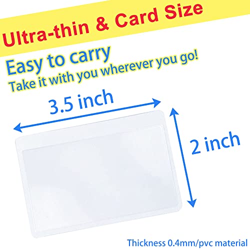 3X/5X Rectangular Large Magnifying Glass Higher Magnification Macular Degeneration Magnifier Acrylic Lens Good To Reading Small Texts On Bottle - Magdepo #TOP6
