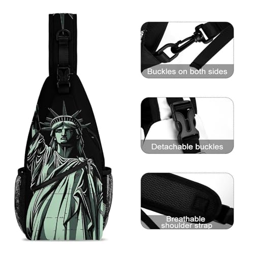 Bolso cruzado estilo Statue of Liberty para senderismo miniatura 3