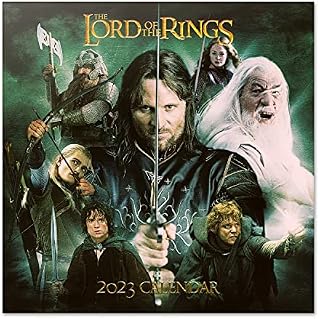 Official The Lord Of The Rings Wall Calendar 2023 12" x 12" FSC®| 12 Month Planner | Square Wall Calendar 2023 | Family Planner Calendar 2023 | LOTR Calendar 2023 | LOTR Gifts | Free LOTR Poster