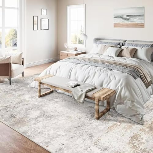 Tapis esthétique vieilli lavable pour masquer les imperfections du sol