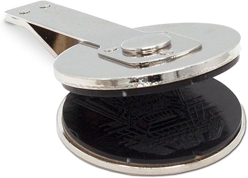 Miniatura 1 de Hampton Studios Inserto en relieve con logotipo personalizado, grabado redondo de papel personalizado de 1-58 pulgadas (1.625 pulgadas) (solo