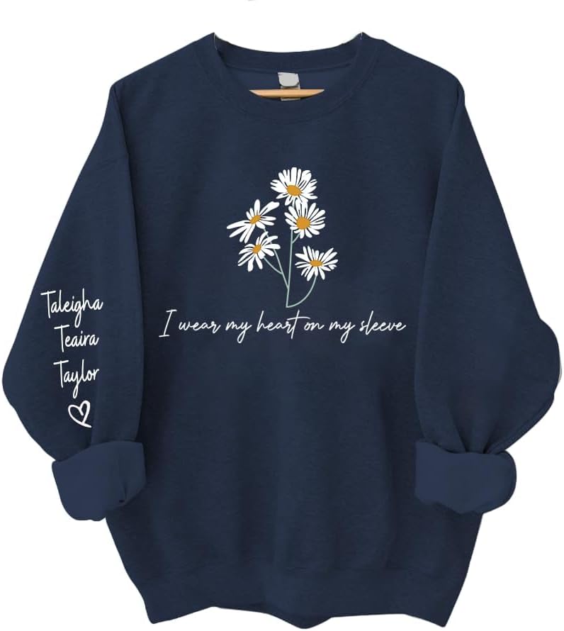 Personalized Mama Shirt - Custom Sweatshirt for Women, My Favorite People Call Me Mama
