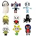 9 Unids / Set 20-30Cm Undertale Sans Peluches Muñeca Undertale Música Peluches De Peluche Suave para Niños