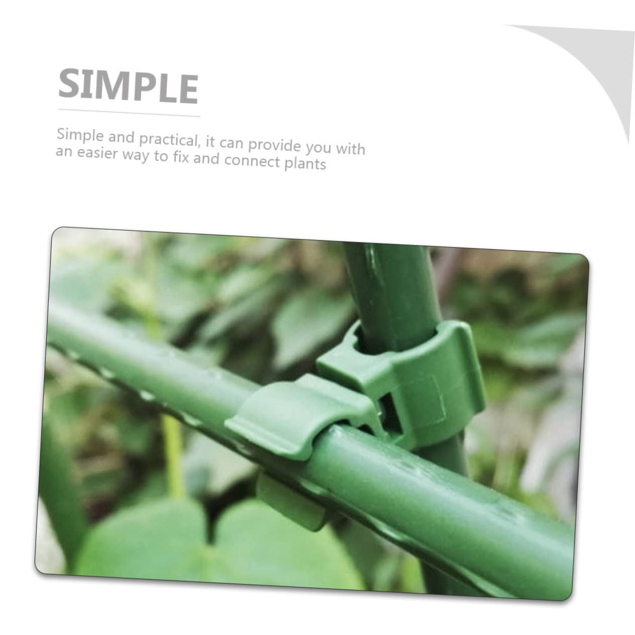 UPKOCH 4 Sätze Pflanzenbinder Verstellbare Rankhilfe Clips Für Gartenpflanzen Langlebige Und Leichte Kunststoffverbindungen Für Kletterpflanzen Und Pflanzentraining 50 Stück * 4