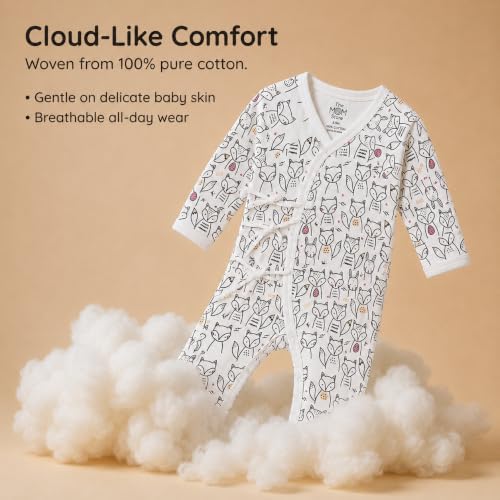 Image of The Mom Store Baby Romper Jabla Style Combo For Boys And Girls | Cotton | Soft Infant Bodysuit | Trendy Stylish Sleepwear For Newborn Baby | Printed | Unisex Comfortable Everyday Baby Wear