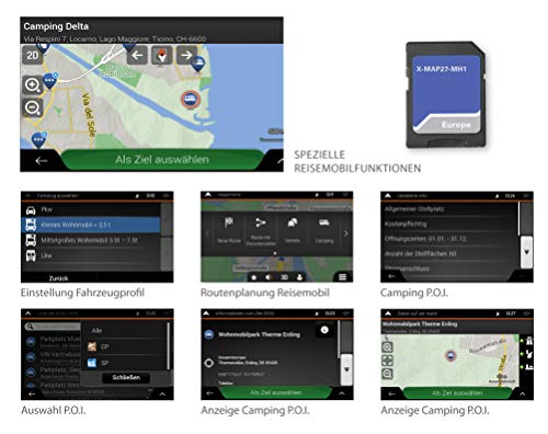 Xzent X-MAP27-MH1:Micro Carte-SD avec Campeur GPS pour Xzent Infotainer X-F270, Cartes pour Europe, Camping P. O. I… - Image 5