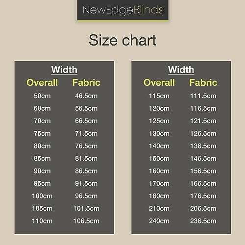 Thermal Blackout Blinds, Lime 90cm (35.43""), 165cm Drop - Blackout Roller Blinds For Inside and Outside Recess Fitting - Window Blinds of Multiple Colours and Sizes by New Edge Blinds - Image 7