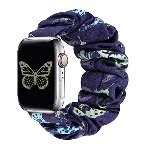 Image of Greatfine Scrunchie Band Compatible with Apple Watch Bands 38mm 40mm 41mm 42mm 44mm 45mm 46mm 49mm Women, Elastic Scrunchie Watch Strap for iWatch Watch Series 11 10 9 8 7 6 5 4 3 2 1 SE 3 2 Ultra 3 2
