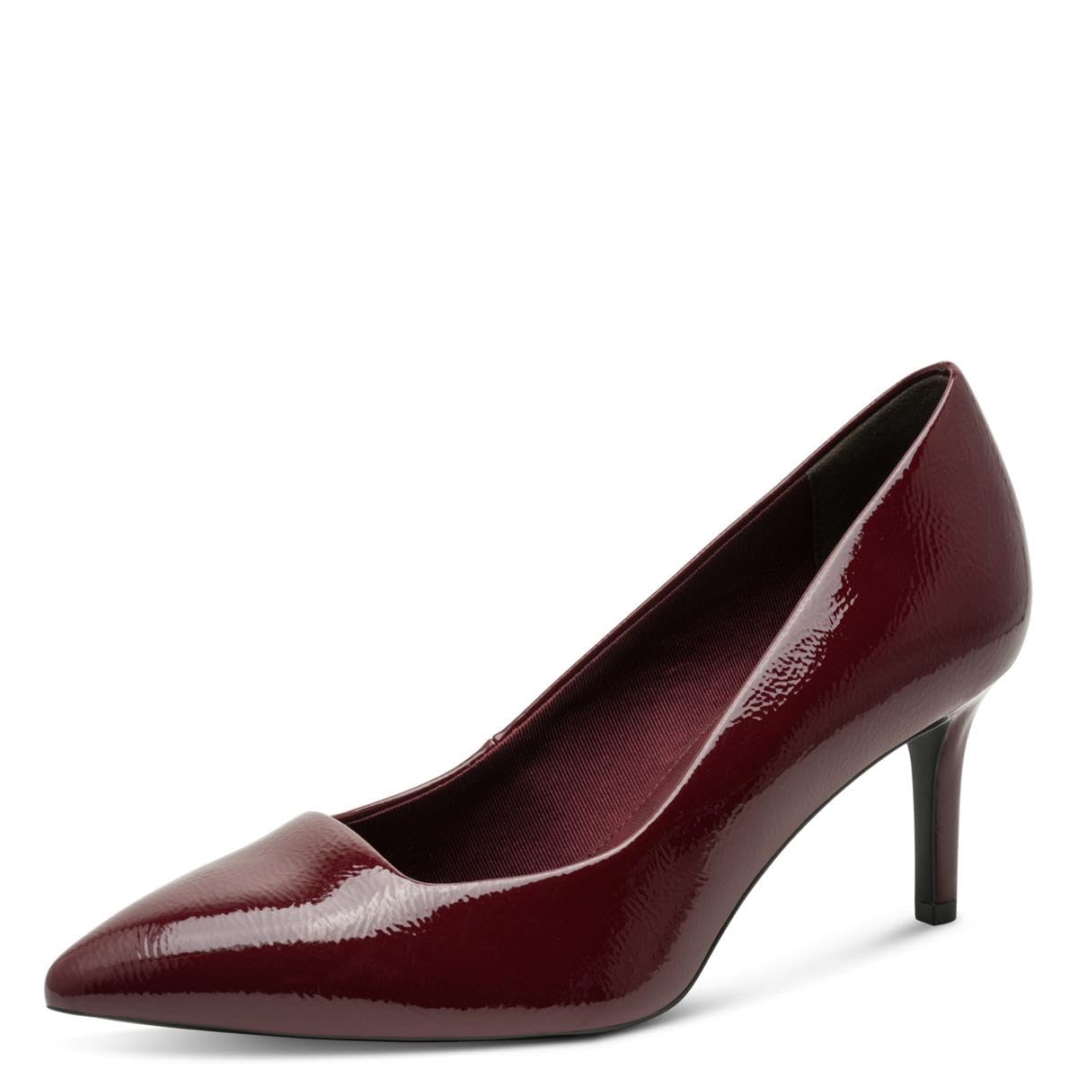 Tamaris Women's Stiletto Heel Court Shoes, Red (Merlot Patent), 39