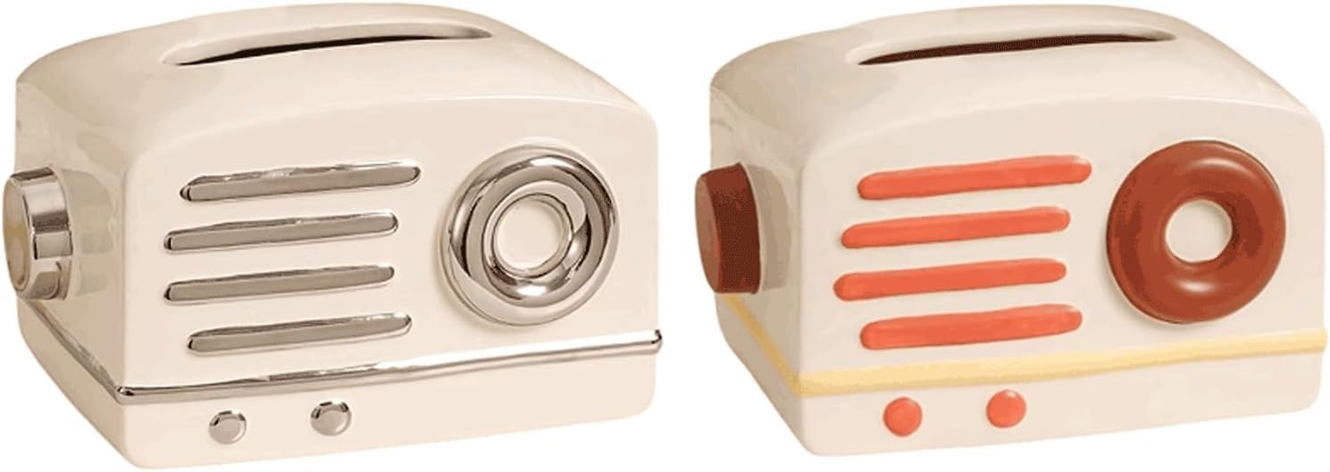 Ceramic Rectangle Tissue Box Holder In Silver And Brown(Silver+brown)