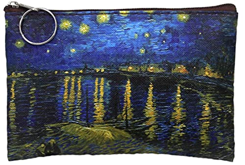 Vincent Van Gogh Vinyl Wallet Coin Purse (Starry Night over the Rhone)