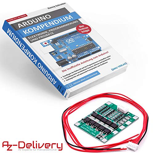 Preisvergleich Produktbild AZDelivery Großes Arduino Kompendium Buch mit gratis Schutzboard