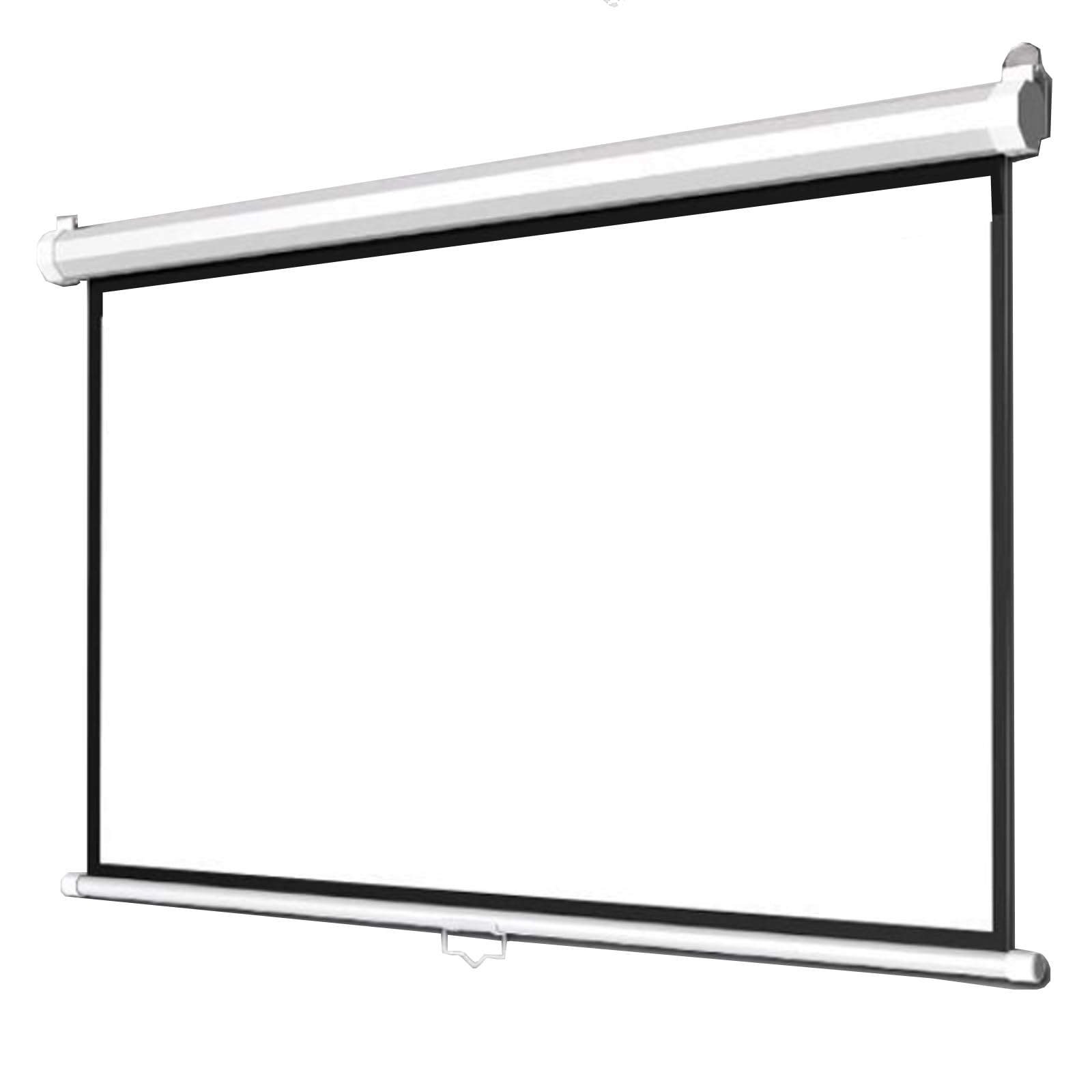 Pantalla de proyección, diseño de bloqueo manual, múltiples métodos de instalación, ideal para cine en casa y uso en la oficina