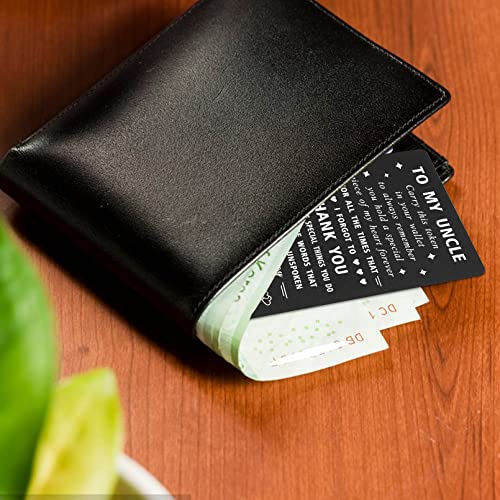 ENGZHI To My Uncle Gifts - I Love You Wallet Card - Men's Present from Niece Nephew, Fathers Day, Birthday, Christmas4
