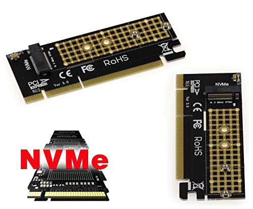 KALEA-INFORMATIQUE Adaptateur Carte contrôleur compacte PCIe x16 pour SSD M.2 Type M2 NGFF PCIe 3.0 NVMe