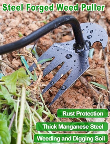 image for Giftape 2024 Artifact Uprooting Weeding Tool, 16 Inch Black Long Handl