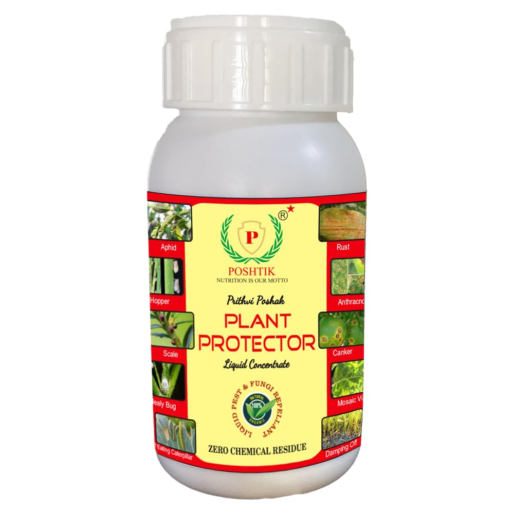 Poshtik Plant Protector Pest And Fungus Repellant Soil And Crop Protector Botanical Liquid Concentrate (B0CDGM9TBW) Amazon Price History, Amazon Price Tracker