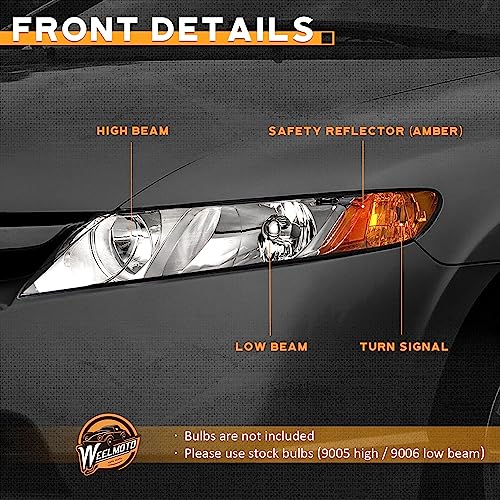 Weelmoto HDCV-06 For 2006-2011 Honda Civic 4-Door Headlights Replacement thumb #6