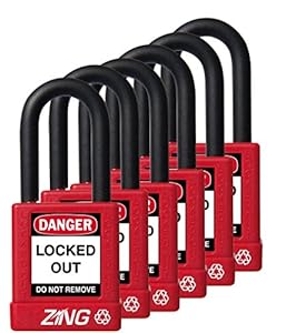 Zing 7063 Sicherheit Vorhängeschloss 6er Set