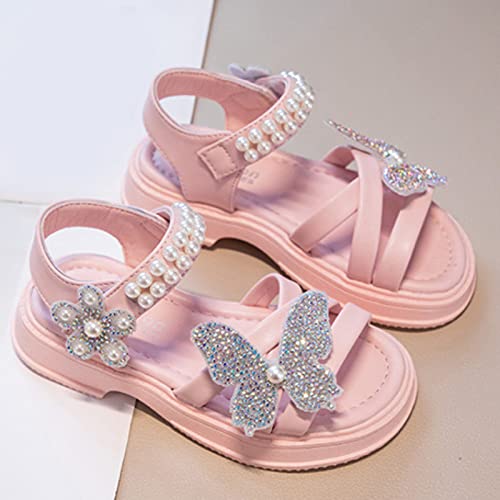 sfdgfhyf Little Girls Casual Shoes Summer Children Shoes Bow Knot Children Bright Diamond Roman Shoes Kids Soft Sole2