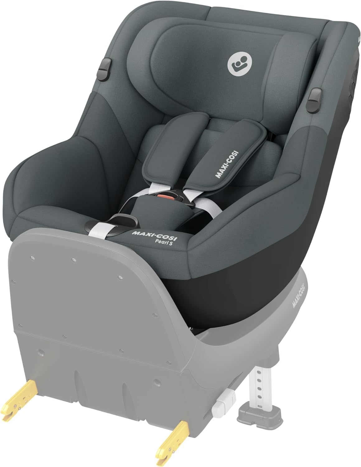 Maxi-Cosi Pearl S i-Size, Seggiolino Auto per Bambini 3 mesi-4 anni, 0-18 kg, 61-105 cm, Seggiolino Auto Neonato Reclinabile 5 Posizioni, Cinture Easy-in, Protezione G-CELL, Tonal Graphite