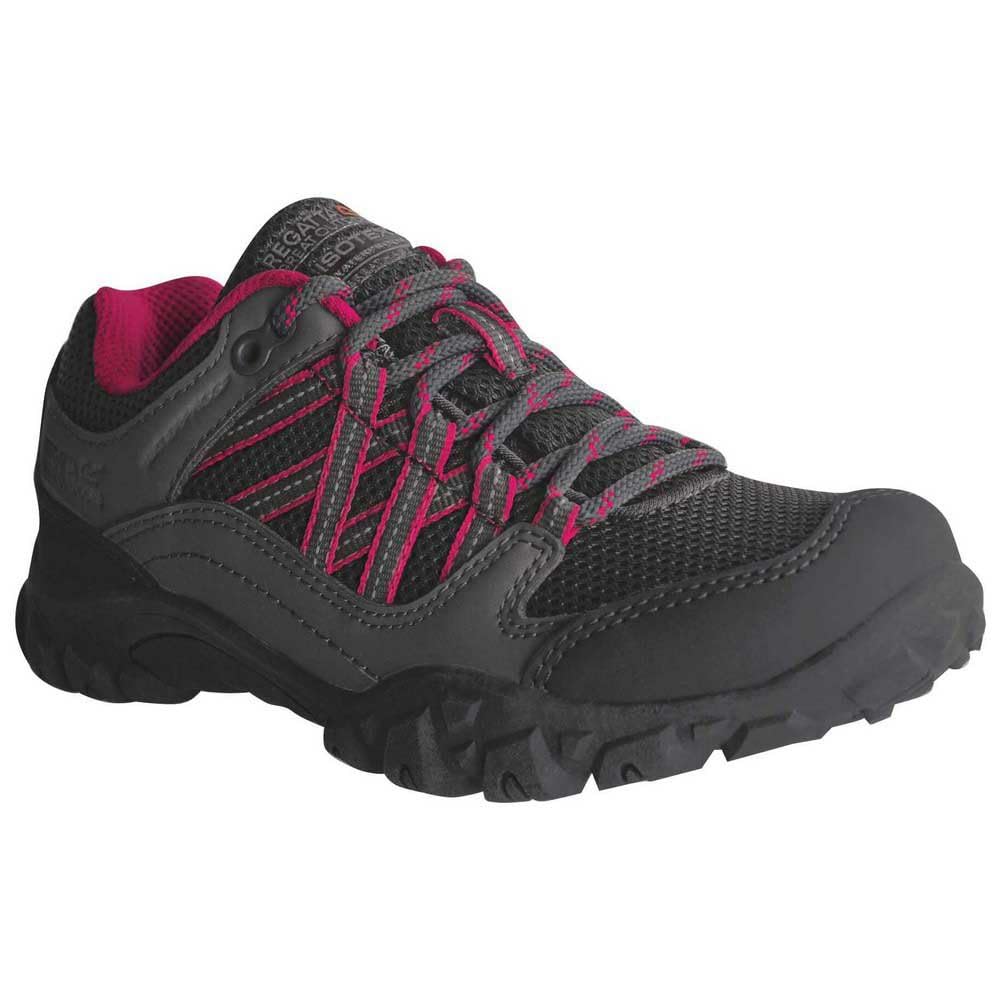 Regatta Kids Edgepoint Low Rise Walking Shoes, Waterproof & Breathable with Hardwearing Outdoor Tread - Perfect for Hiking & Climbing