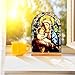 KOMI Madonna and Child Icon Virgin Mary Christ Jesus Catholic Ornament Statue Tabletop Decor Acrylic Standing Home Altar Decor Christian Gifts