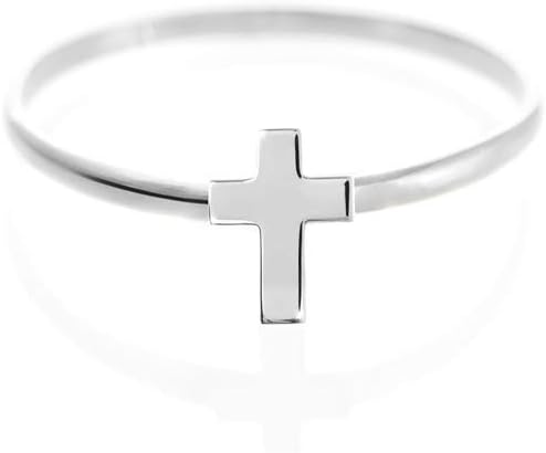 Tiny Gold Cross Ring, 9K 14K 18K Gold Ring, Yellow Gold, Solid Gold Band, Thin Gold Cross Band, Dainty Mini Cross, Geometric Ring, Cross Jewelry/code: 0.001