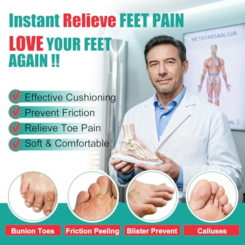 Image of Pnrskter Silicone Toe Protectors for Men & Women - 20 PCS Soft Toe Caps & Sleeves for Pinky Toe, Corns, Blisters, Calluses, Hammer Toes, Toe Cushions for All Day Comfortable & Friction Toe Relief