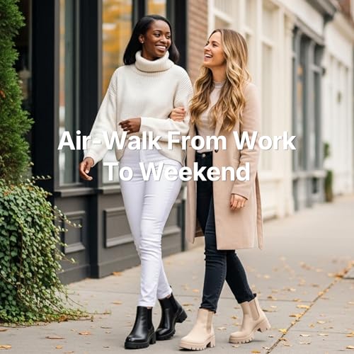 Vepose Women's 936 Chelsea Ankle Boots Platform Lug Sole Elastic Slip on Booties2