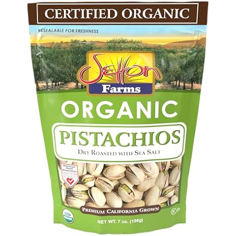 Setton Farms Premium Organic Pistachios, Dry Roasted With Sea Salt, 7 Oz Resealable Bag Cover