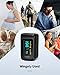 Pulse Oximeter Blood Oxygen Monitor Fingertip HealthTree Bluetooth Pulse Ox with Free APP, O2 Pulse Oximeter Finger and Heart Rate Monitor