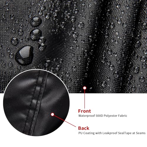 Image of Grill Cart Cover with UV Protection & Windproof Straps | Heavy Duty Covers for Most Standard Grill Carts /Pizza Oven Table
