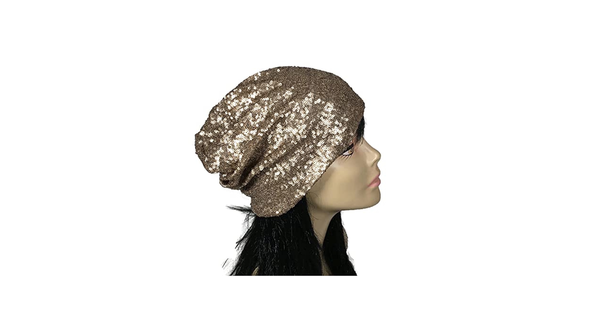Amazon.com: Sequin Beanie Bronze Sequin Hat Custom Size and