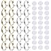 24 Stck Ohrring Konverter Clip-on & 30 Stück Silikon-Ohrring-Pads, mit Easy Open Loop, SENHAI 12 Paare Silber & Gold überzogener DIY Ohrring-Schmuck Feststellungen treffen - Gold & Silberfarbe