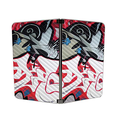 Image of MIGHTY SKINS MightySkins Carbon Fiber Skin for Microsoft Surface Duo - Graffiti Mash Up | Protective, Durable Textured Carbon Fiber Finish | Easy to Apply | Made in The USA