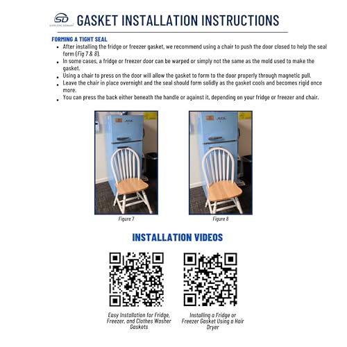 Supplying Demand WR14X27234 Refrigerator/Freezer Door Gasket - Replaces WR14X21235, 4468125