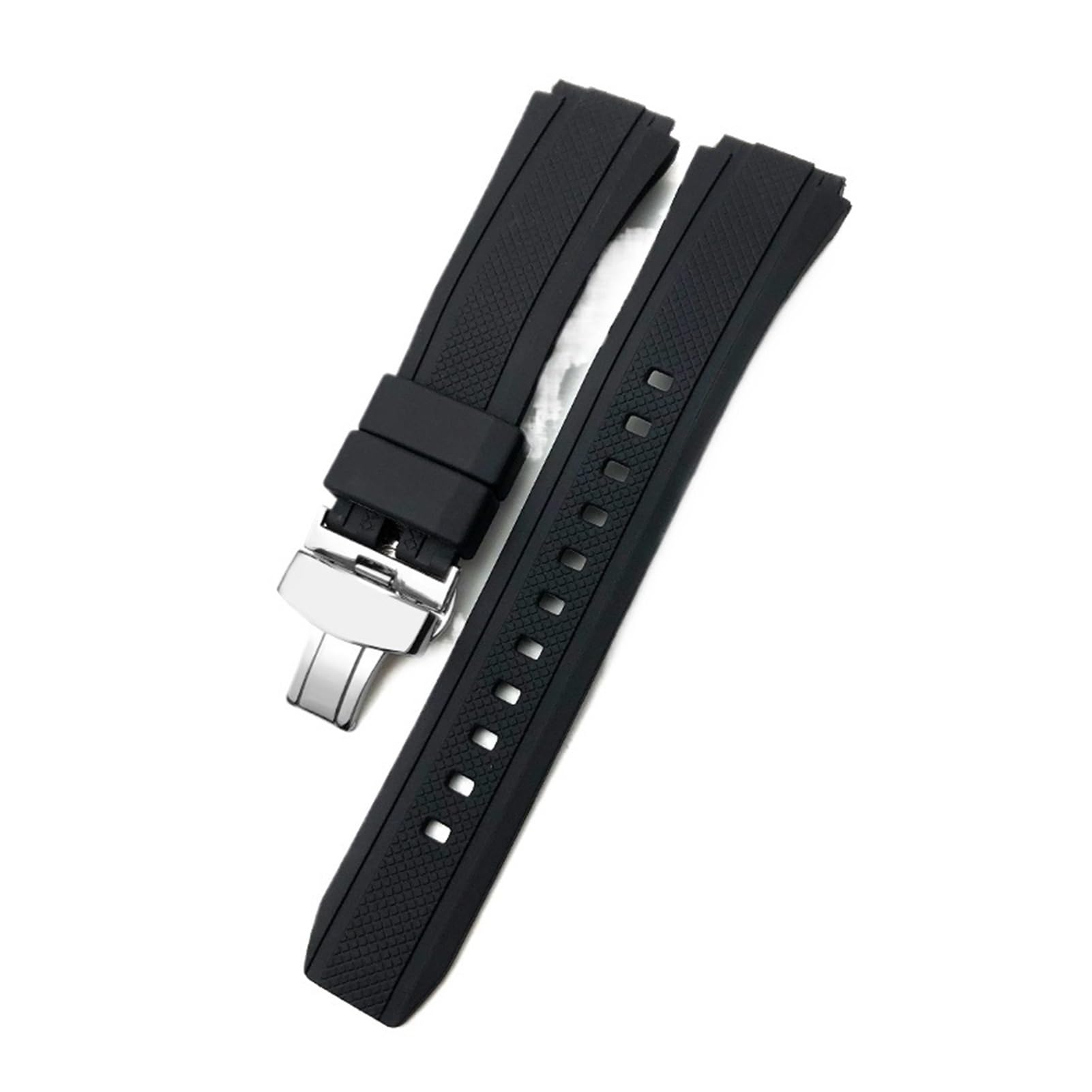 Bracelet de montre en caoutchouc 25 mm noir pour Edifice 5119 EF-552D