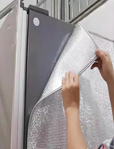 Funda Aislante Impermeable for refrigerador de Exterior, Protege de la Lluvia, el Sol y el congelador. Protector Solar for máquinas de Helados y congeladores.(50x170cm)
