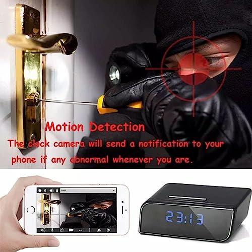 Image of DDLC Smart 4K HD Smart Table Clock Camera Home Security with Audio and Video Feature WiFi (Table Camera)