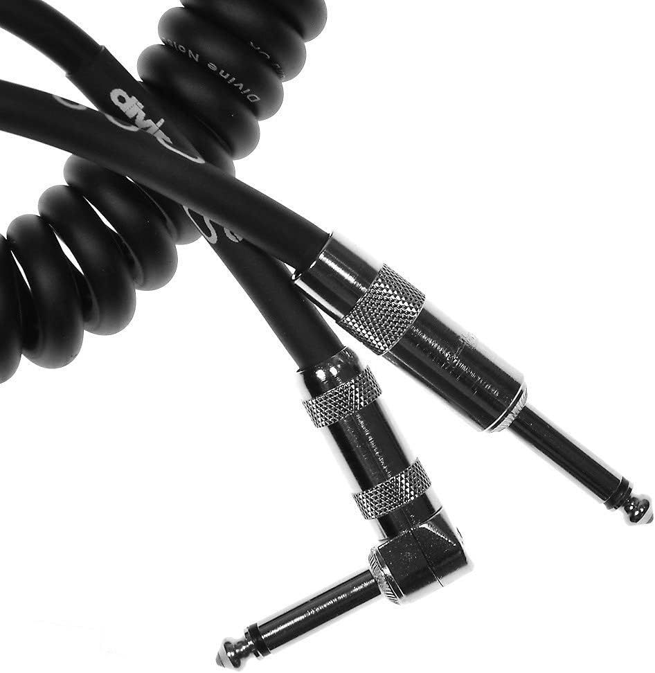 50/50 Curly Cable Black 30' Straight/Right