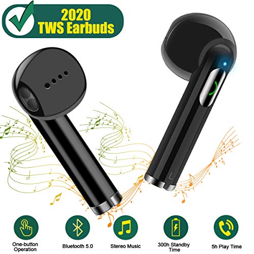 Wireless Earbuds,Bluetooth Earbuds Wireless Earphones Stereo Wireless Earbuds with Microphone/Charging Case Bluetooth in