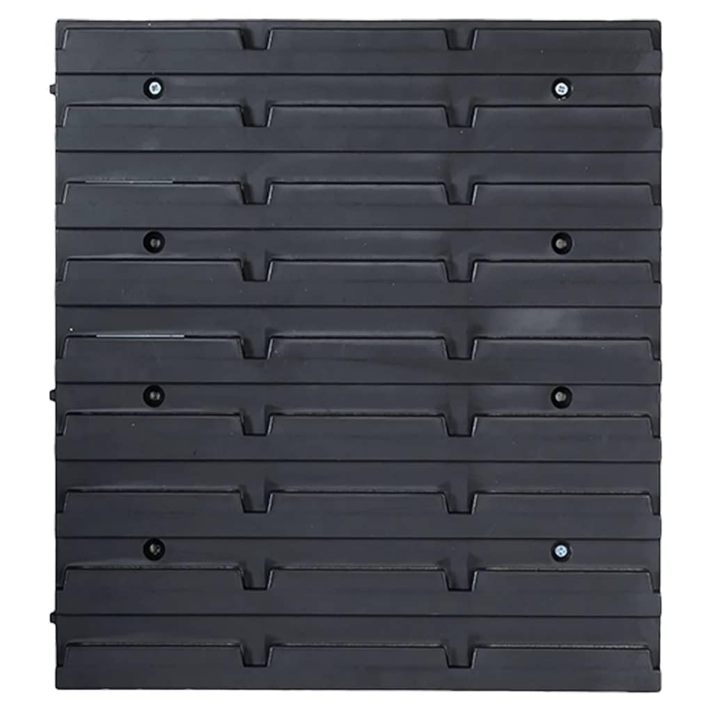 Genérico Kit de Cajas de almacenaje 141 pzas Paneles de Pared Rojo/Negro,Bricolaje,Accesorios de Bricolaje,Organización y Almacenamiento de Herramientas,Armarios para herramientas-150814
