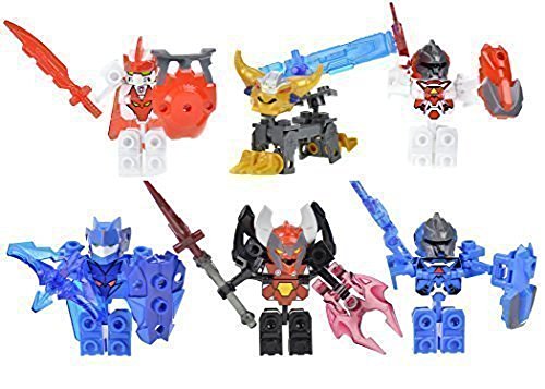 Power Brand Tenkai Knights Toys Value Pack Includes 6 Figures