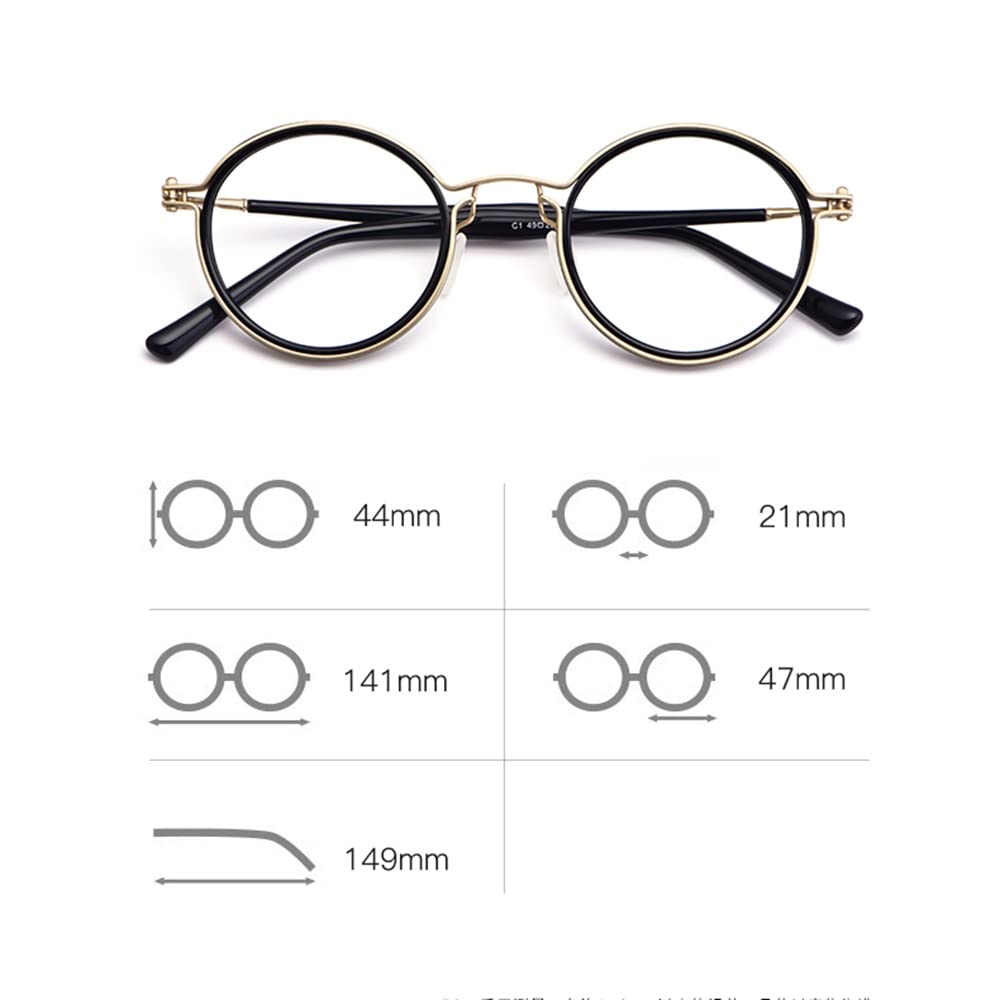 Gafas De Lectura Retro Gafas Presbicia Redondo Lectores Anti Luz Azul Para Hombre Mujer Gafas De Ordenador Moda +1.5 +2.0 +2.5