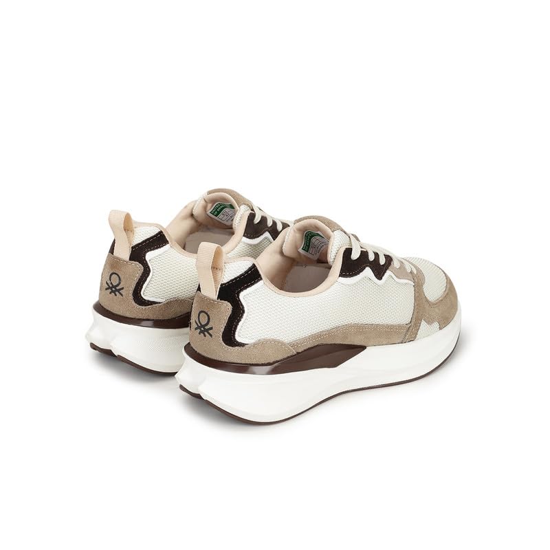 Image of United Colors of Benetton Mens United Colors of Benetton Colorblock Lace-up Round Toe Athletic Sneakers Sneaker