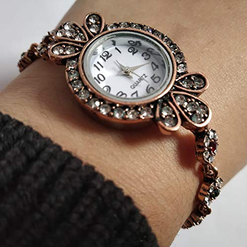 Aleafa Armlet Presents Women's,Girl's Beautiful Jewel Studded Gold Plated Watch Bracelet for Wedding/Party/Return Gift. (1 Pcs) (Design 1) #Aport-11243