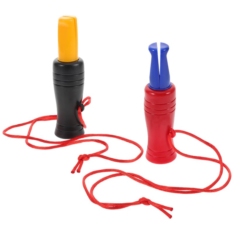 TOPBATHY Lot de 2 sifflets de canard réalistes pour la chasse et l'observation des oiseaux - Appeler des animaux - Aide professionnelle à la chasse pour...
