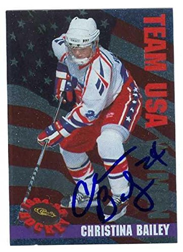 Autograph Warehouse 24982 Christina Bailey Autographed Hockey Card Team USA